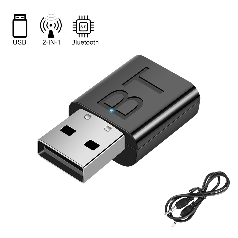 Jckel Usb Bluetooth 5.0 Zender Ontvanger Stereo Bluetooth Rca Usb 3.5Mm Aux Voor Tv Pc Hoofdtelefoon Home Stereo Auto hifi Audio