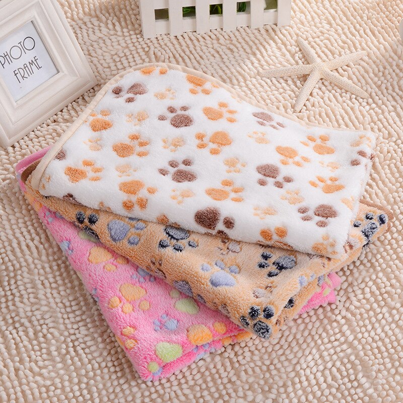 Warm Winter Pet Dog Bed Deken Coral Fleece Soft Touch Grote Maat Gedrukt Kat Slapen Quilt Matten Thuis Decoratie Huisdieren product