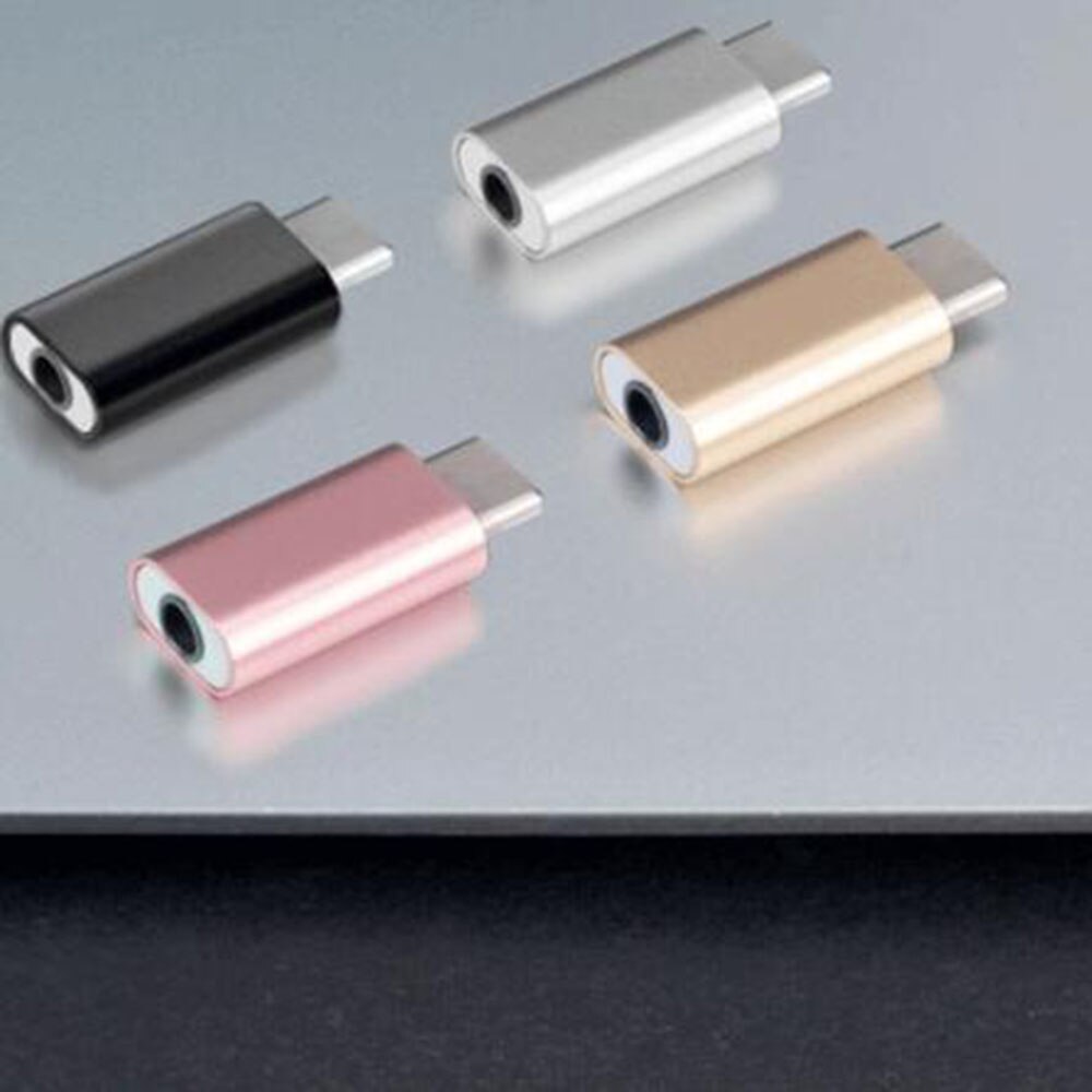 mini hodetelefonadapter hodesettkabel usb type-c  til 3.5mm jack spiltteromformer hann til famale hodetelefonkontakt til xiaomi