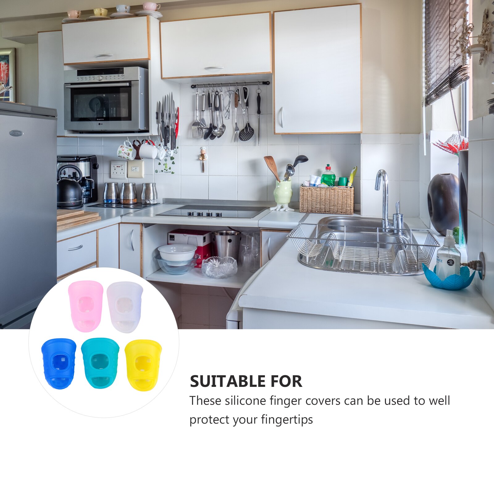 40 Pcs Nonslip Finger Covers Finger Protectors Comfortable Protection Caps )