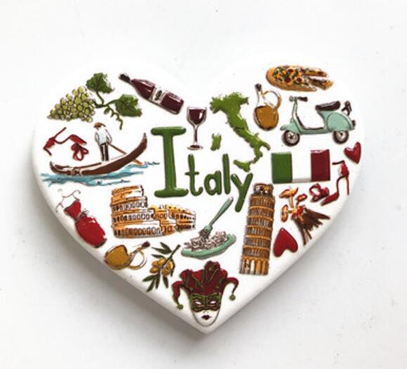 France, Germany, Italy Fridge Magnet Travel Souvenirs Home Decor Refrigerator Magnetic Stickers: 009