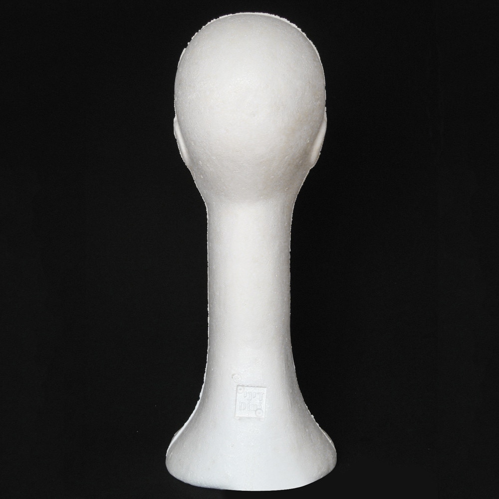 Female White Long Neck Polystyrene Styrofoam Foam Head Model Stand Wig Hair Hat Headset Mannequin Head Display Stand Rack AD