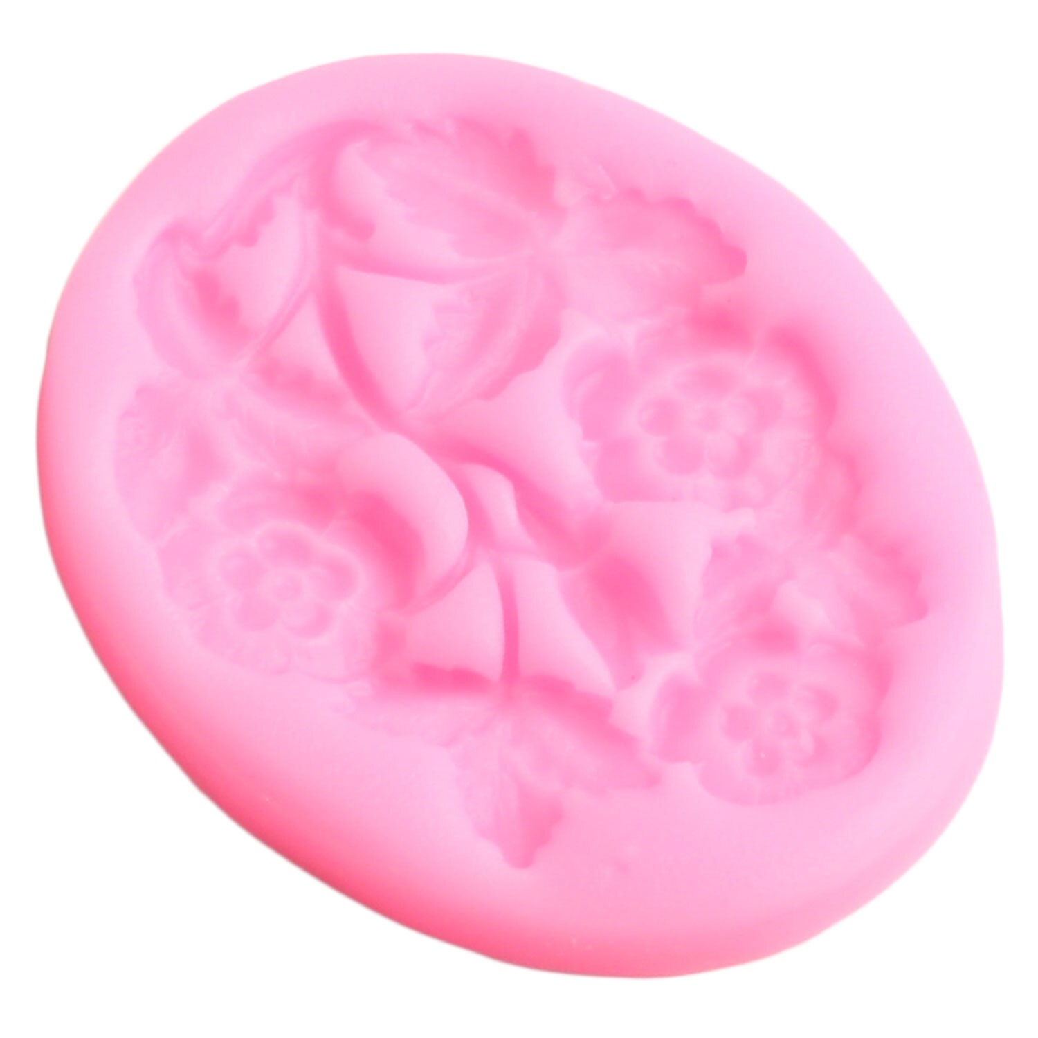 Rose Flower Leaf Silicone Mold Relief Cake Grens Fondant Mallen Bruiloft Taart Decoreren Gereedschappen Chocolade Snoep Polymeer Mal van Klei