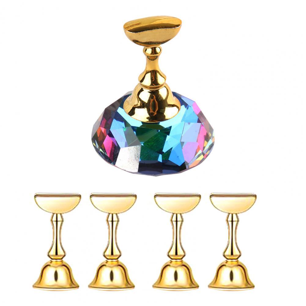 Tips Practice Stand Versatile Manicure Display Practice Stand Mini Nail Holder: Neon
