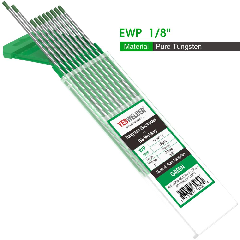 YESWELDER 10pk TIG Welding Tungsten 3.2*175mm WP WT20 WC20 WL15 WL20 WX: WP-3.2
