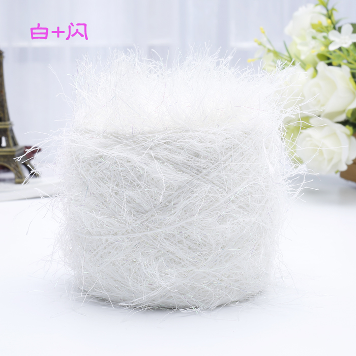 100g Plush Yarn Mutlicolor Hand Crochet Line Thread Yarns Knitting Sew Yarn Thread Needle Work: Dark Grey