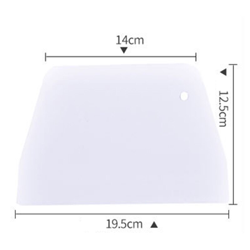 8 Shapes Dough Cake Cutter Cream Scraper Smoother for Cake Fondant Spatula Baking Decoration Tools Kitchen Accessories: Trapezoid L