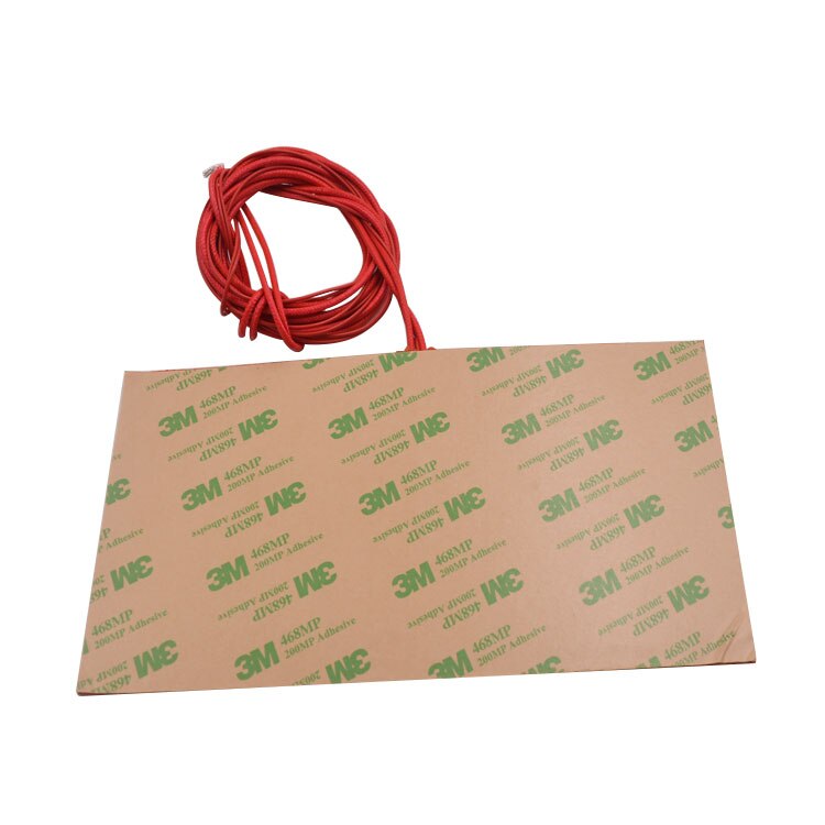 Calentador de placa calefactora de silicona 155mm x 230mm para cama de calor de impresora 3d