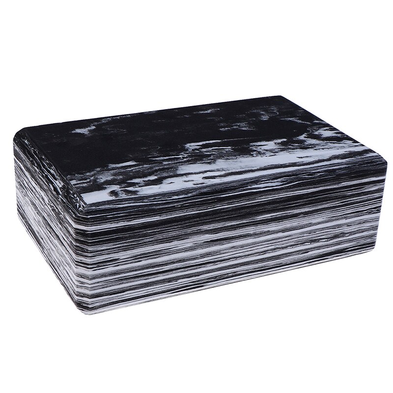 Hoge dichtheid eva camouflage yoga baksteen antislip anti-stress oefening fitness yoga blok pilates beginner 23cm * 15cm * 7.5cm: Zwart