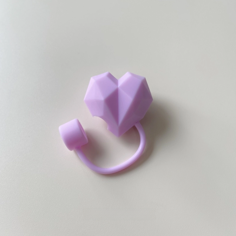 Corações bonitos palha cobre tampa para stanley copo acessórios tumbler 40oz kawaii silicone palha rolha dicas capa para canudos de 10mm: Verde claro