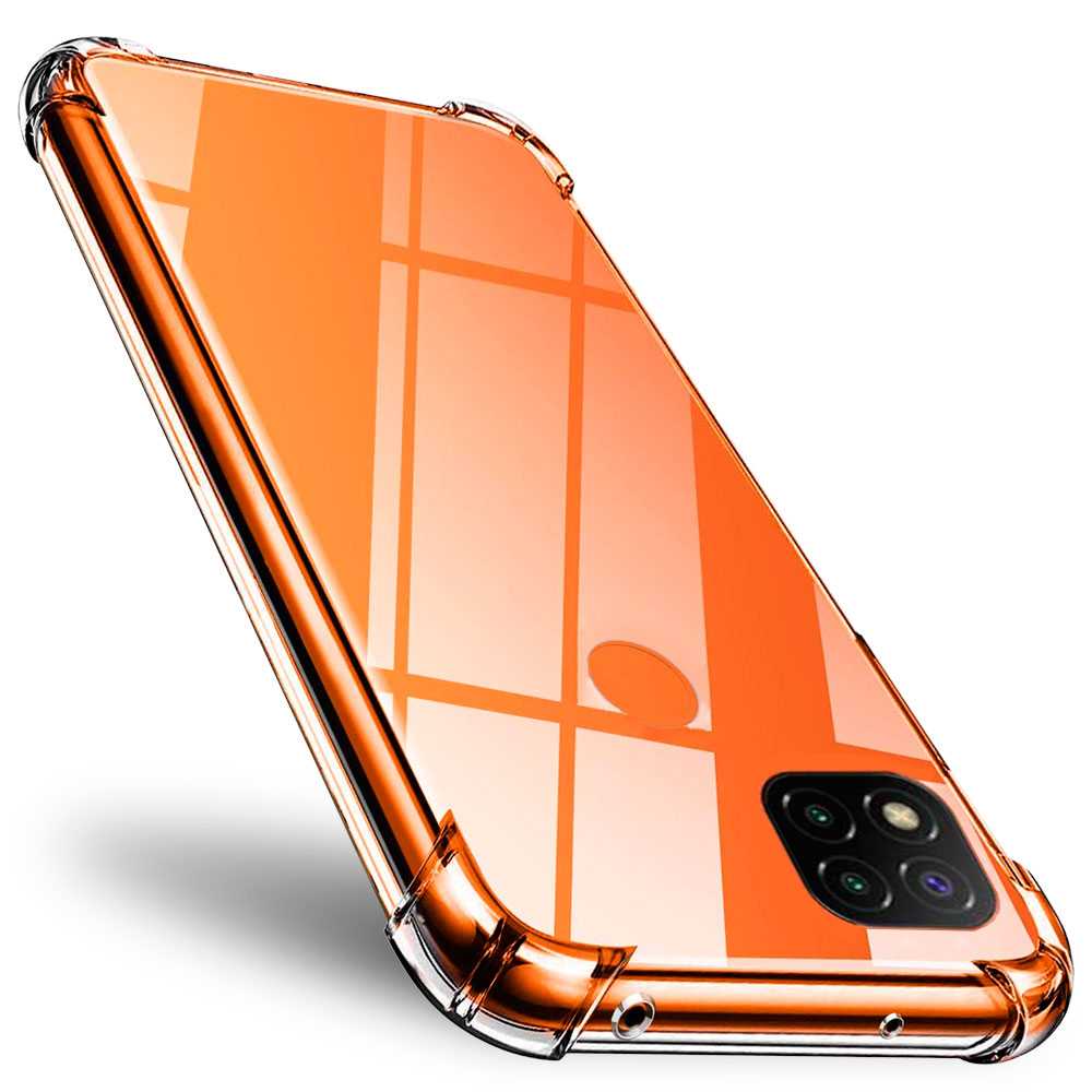 TPU Schutzhülle Kompatibel mit Xiaomi Redmi 9C Gerundete Kanten Rückseite Case Hülle Tasche Antishock Bumper