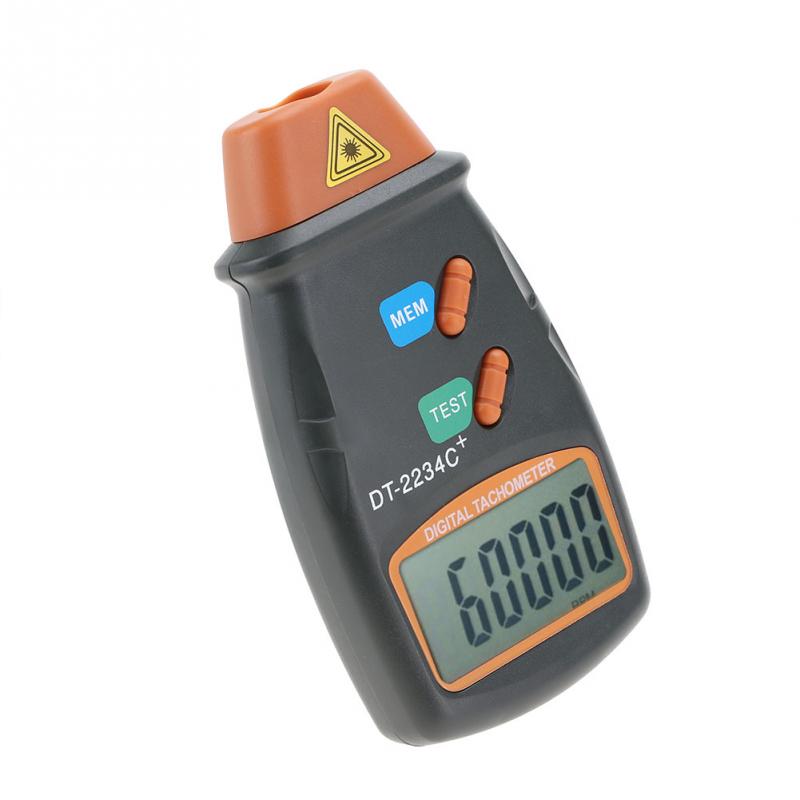 DT-2234C + Digital LCD Tachometer Non-Contact Tach Meter Photo Tachometer Mini RPM Tester Meter