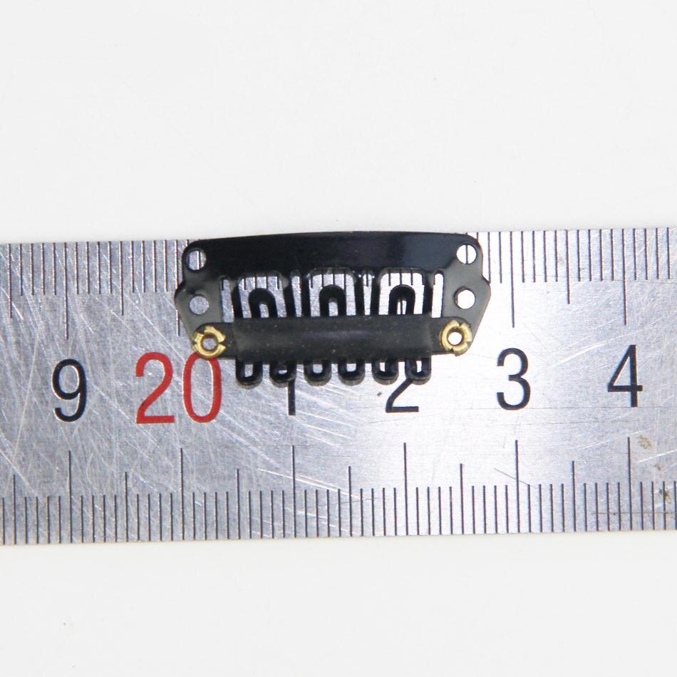 50 stk hårforlængelse snap clips 28mm sort brun blond hår tilbehør til hår skud paryk værktøjer