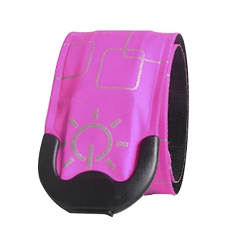 Led Lichtgevende Night Running Armband Verlichting Klap Armband Usb Oplaadbare Glow In The Dark Veiligheid Sport Polsband Voor Mannen N1HF: Pink