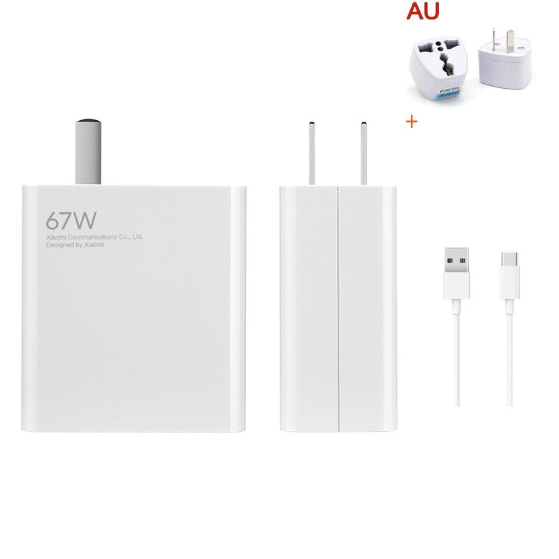 Original xiaomi mi 67w conjunto de carregador rápido para 11 pro telefone &amp; xiaomi 11 ultra 36 minutos totalmente carregada para portátil ar 13.3 notebook: add AU adapter