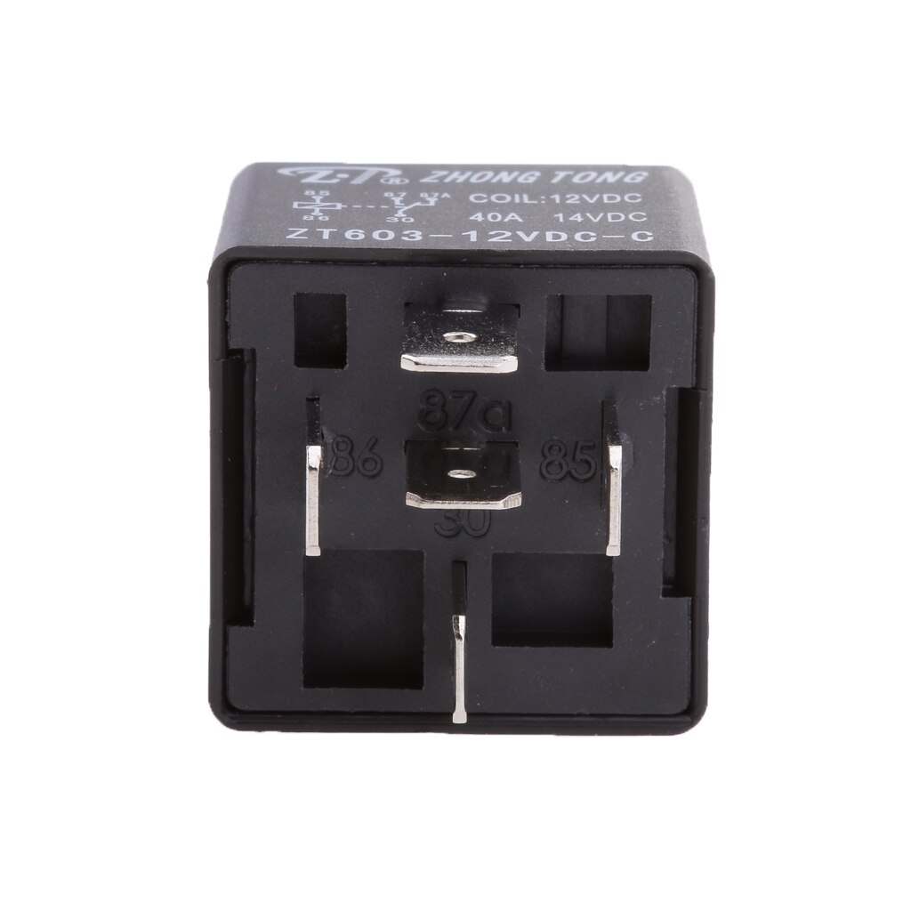 12V 40A 5-Pin SPDT Contacts Automotive Changeover Relay With Bracket
