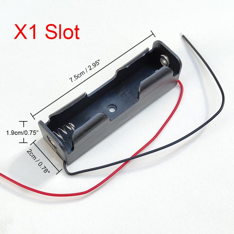 18650 Powerbank Case - 1-4 Slots DIY Batterijhouder Container met Draadpen: wit