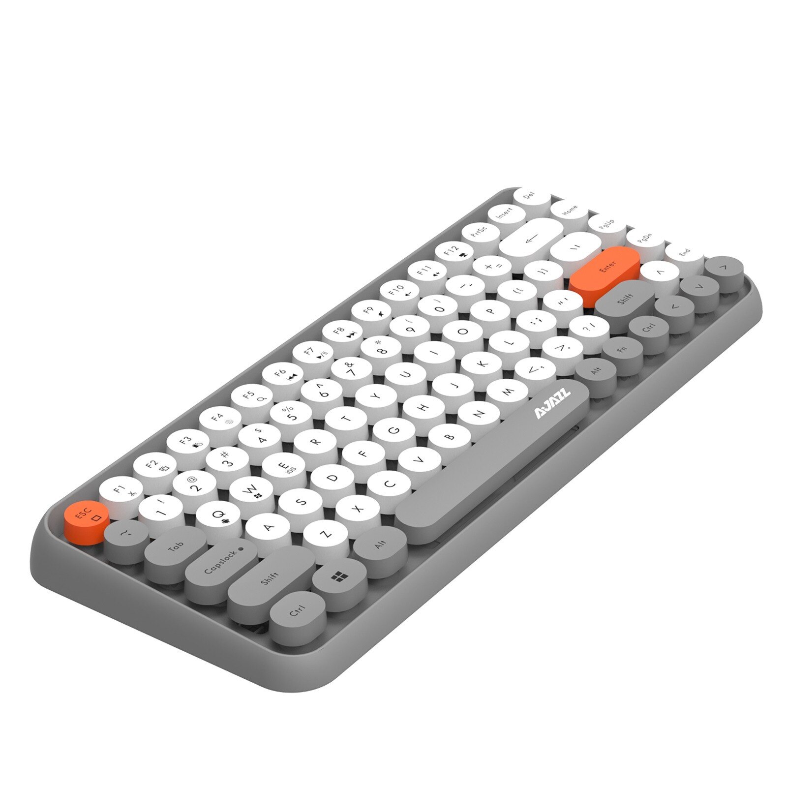 Szybka dostawa 308i Bluetooth bezprzewodowa do gier klawiatura biurowa 84-klucz klasyczny okrągły klucz klawiatura Teclado Bluetooth