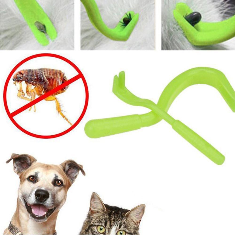2pcs Tick Twister Hook Tool Tick Remover Dog Accessories With 2 Sizes Human Manual Debulking Flea Tool Dogs Pet Product Cachorro