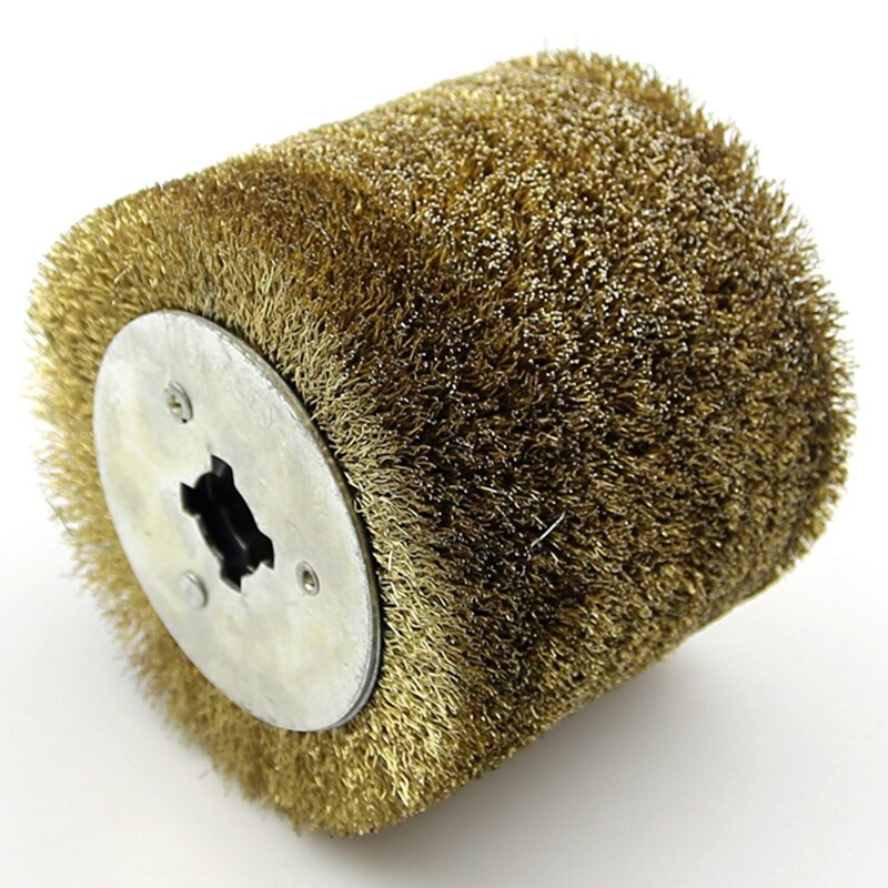 Wire Brush Wheel 0.m Wood Open Paint Polishing Deburring Wheel for Electric Striping Machine