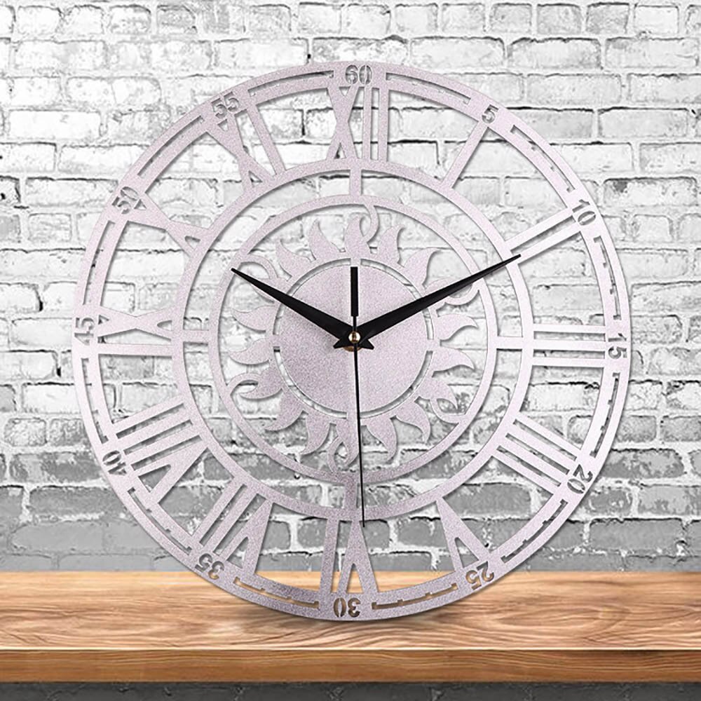 Retro Decorative Sun Roman Digital Acrylic Wall Clock