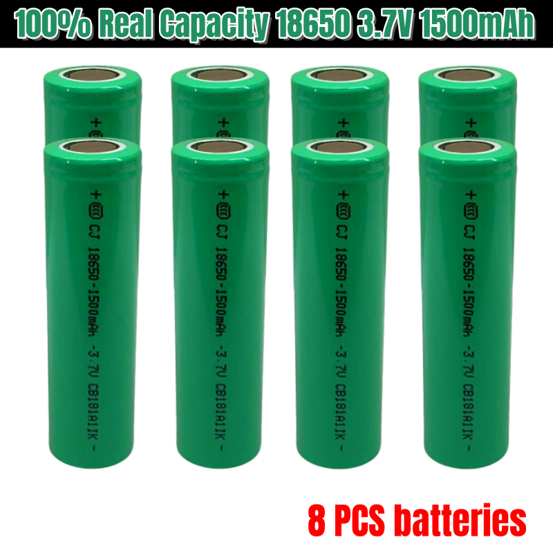 Capacity 3.7V 1500mAH 18650 Lithium Ion Rechargeable Battery, Suitable for Various Electronic Products: Pink