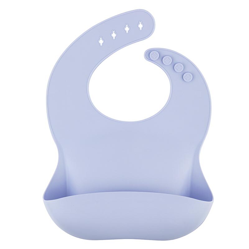 Solid Silicone Bibs Baby Feeding Saliva Towel Waterproof Soft Cloths Bandana Lightweight Infant Bibs Aprons Adjustable: bib07