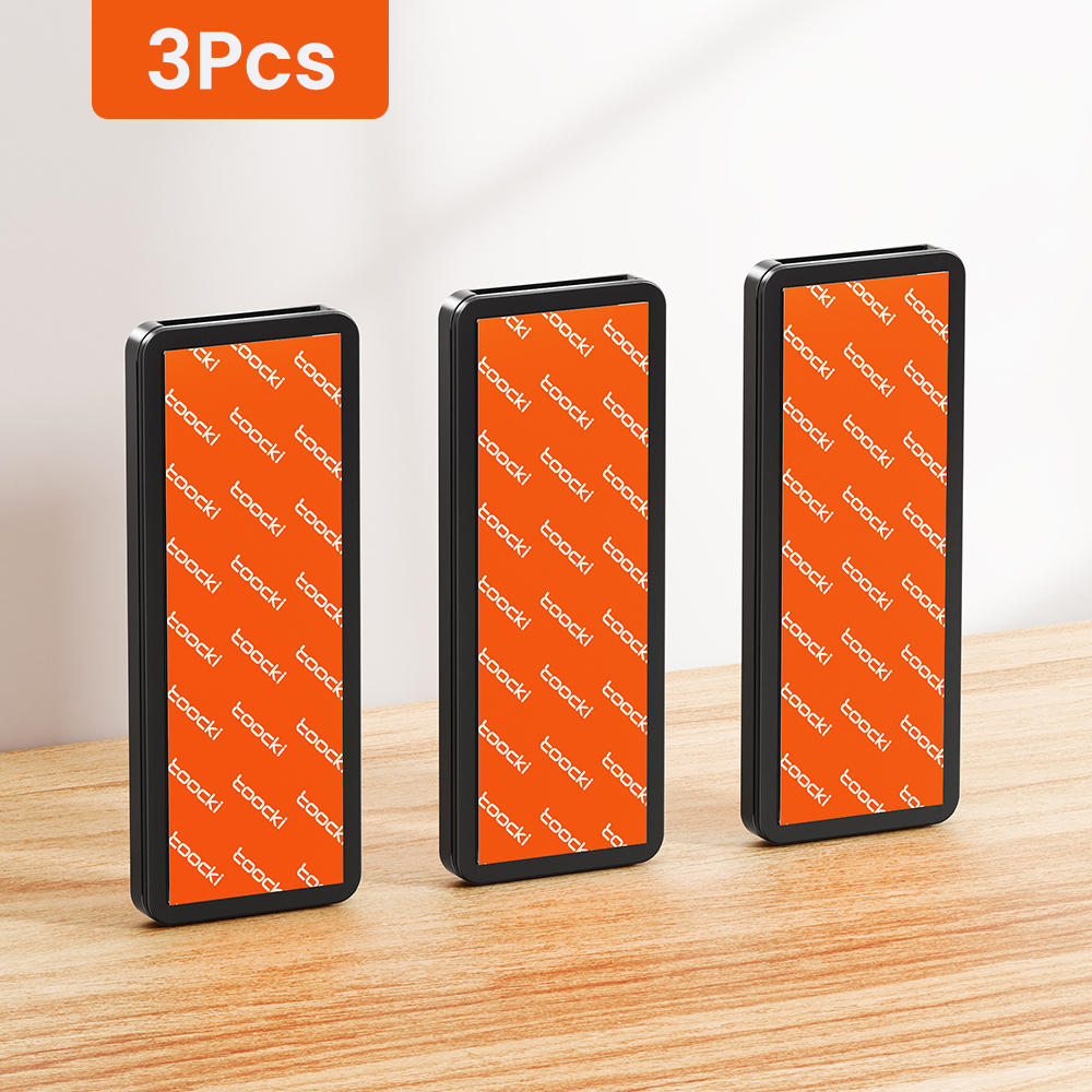 Toocki Punch-Free Power Strip Holder Wall-Mounted Plug Fixer Socket Sticker Fixator Home Power Organizer For Kitchen Home Office: Yellow