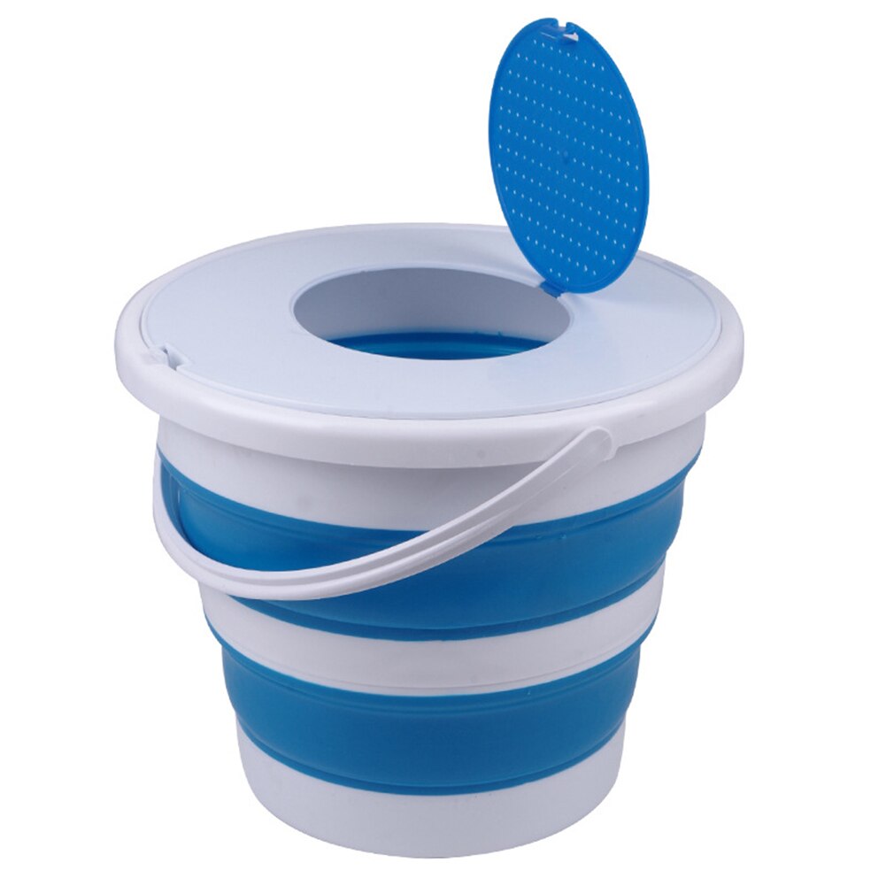 3/5L Collapsible Bucket Portable Bucket Lid Silicone Bucket Car Washing Children Outdoor Fishing Travel Home Storage Tools