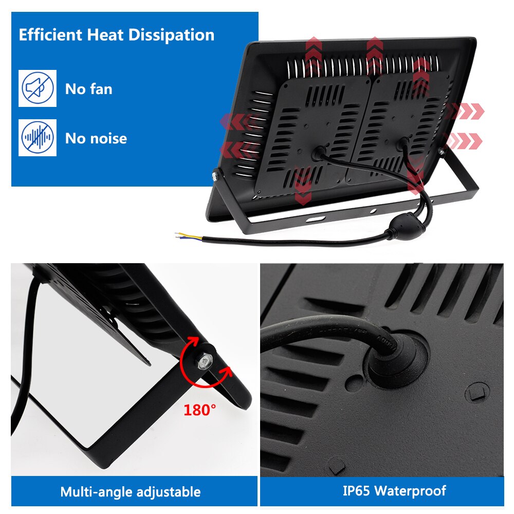 LED Landscape Light 30W 50W 100W 150W 220V COB Floodlight Outdoor Wall Spotlight Waterproof Flood Light For Park Street Lighting
