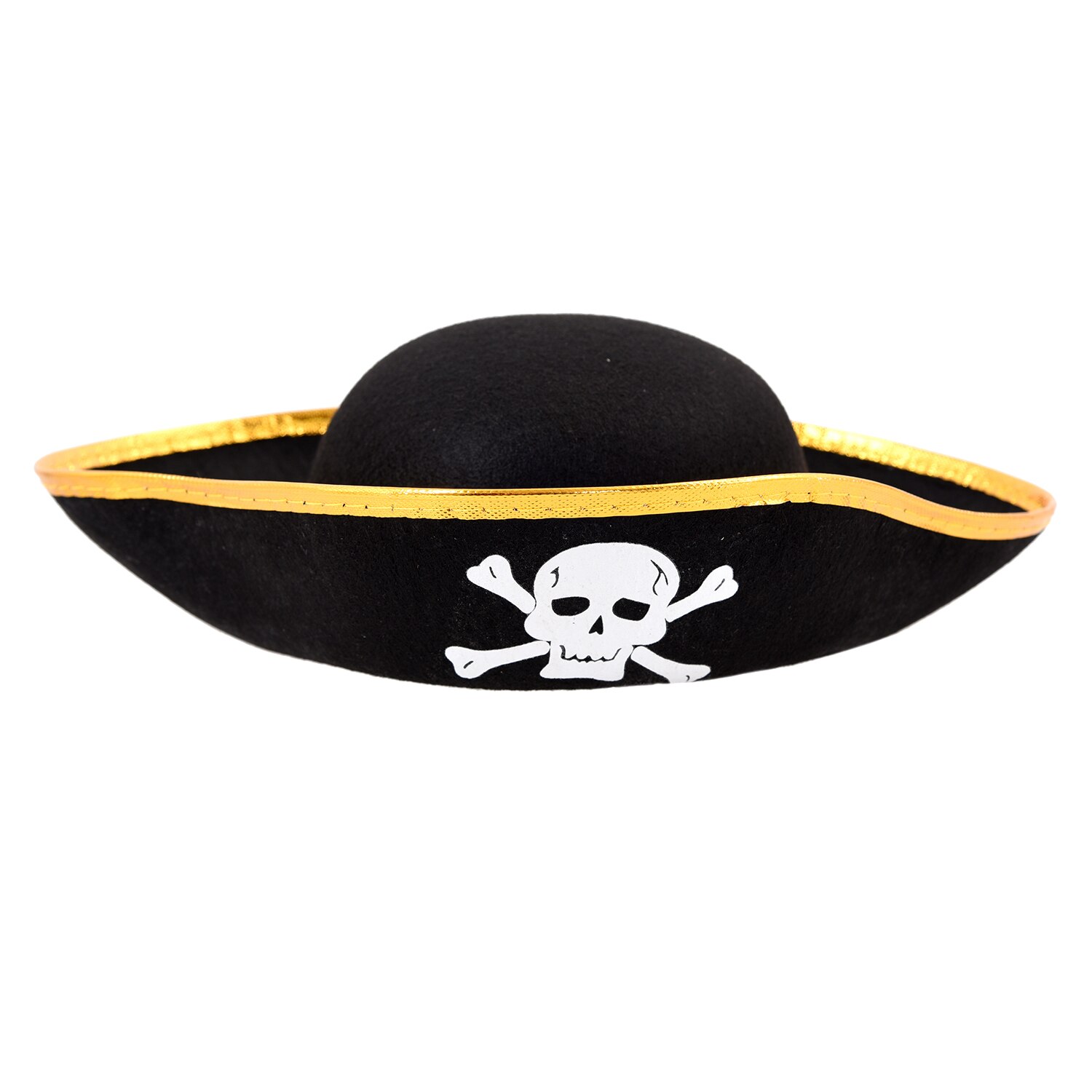 Unisex Dressing Up Black Skull Pattern Pirate Bucket Hat Cap