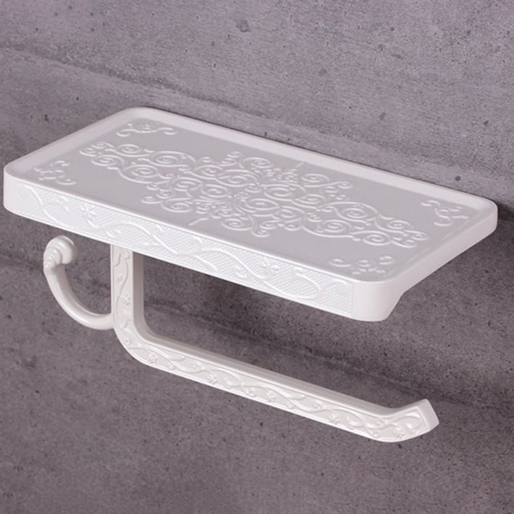 Space Aluminum Antique Paper Towel Rack Toilet Paper Holder Wall-mounted Bracket Hanging Bathroom Shelf Bathroom Accessories