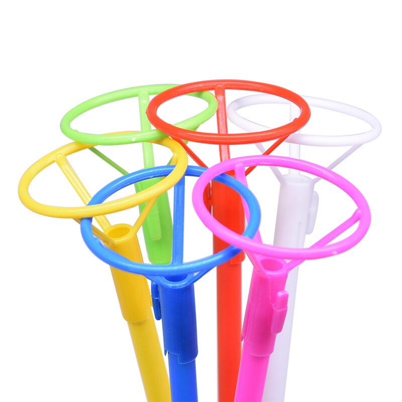 Porte-ballons en aluminium 5/10 pièces, porte-ballons en plastique avec tasse, accessoires, tiges en PVC pour décorations de fête d&#39;anniversaire et de mariage