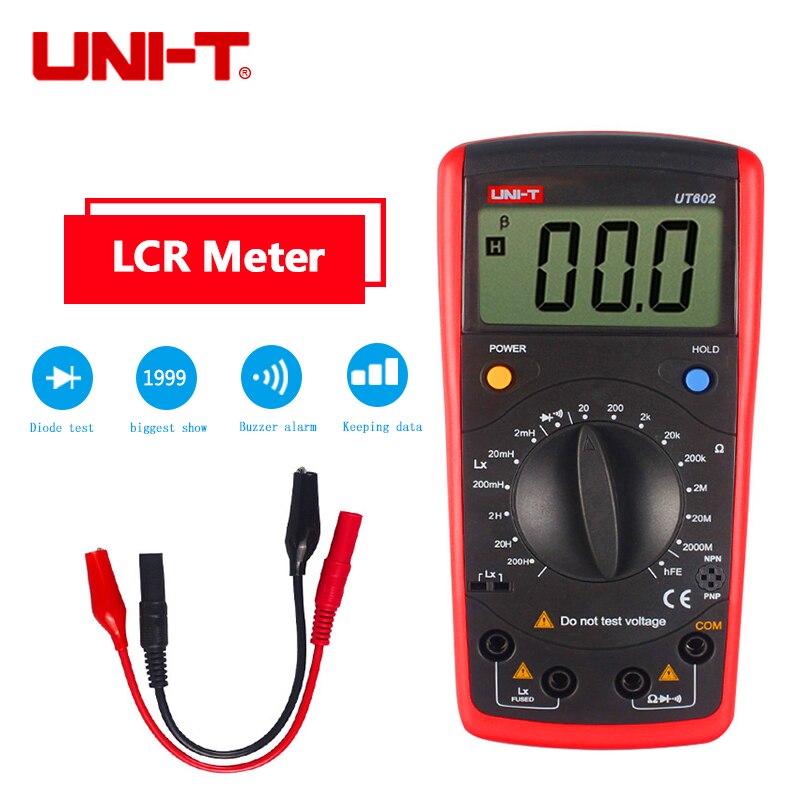 UNI-T UT601 UT603 Inductantie capaciteit Meter Weerstand Capaciteit Tester Ohmmeters UT603 Capaciteit Inductie Meter