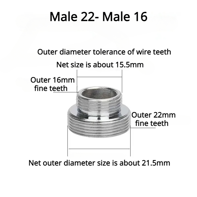 1 teile/los M22 zu M20 M18 M28 Gewinde Edelstahl Stecker Wasserhahn Gelenke Wasserfilter Zubehör Küche Wasserhahn Adapter: Navy Blau