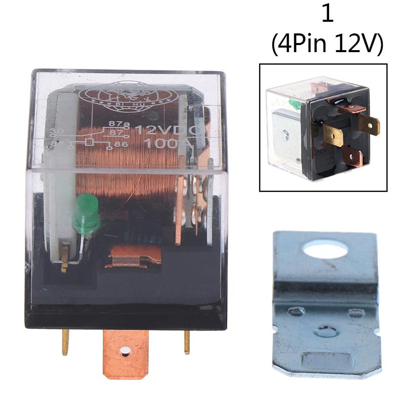 1pc 5Stift 4Stift wasserdichtes Kfz-Relais 12v 100a spdt Auto-Steuergerät Auto-Relais DC 24V Hoch leistungs schaltung: verrotten
