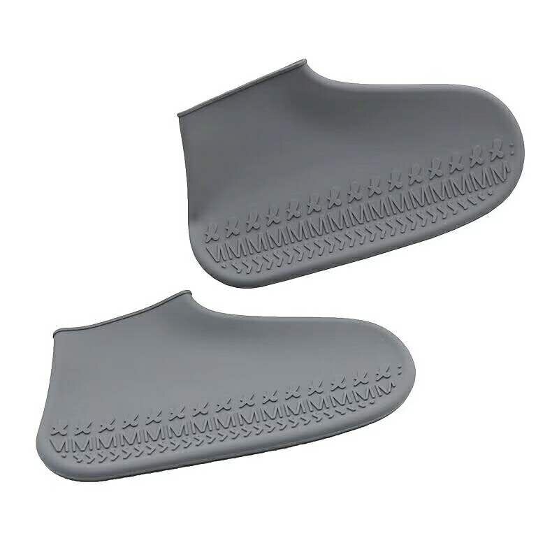 Neue Silikon Wasserdichte Schuh Abdeckung Material unisex Schuhe Protektoren Regen Stiefel für drinnen draussen Regnerischen Tage