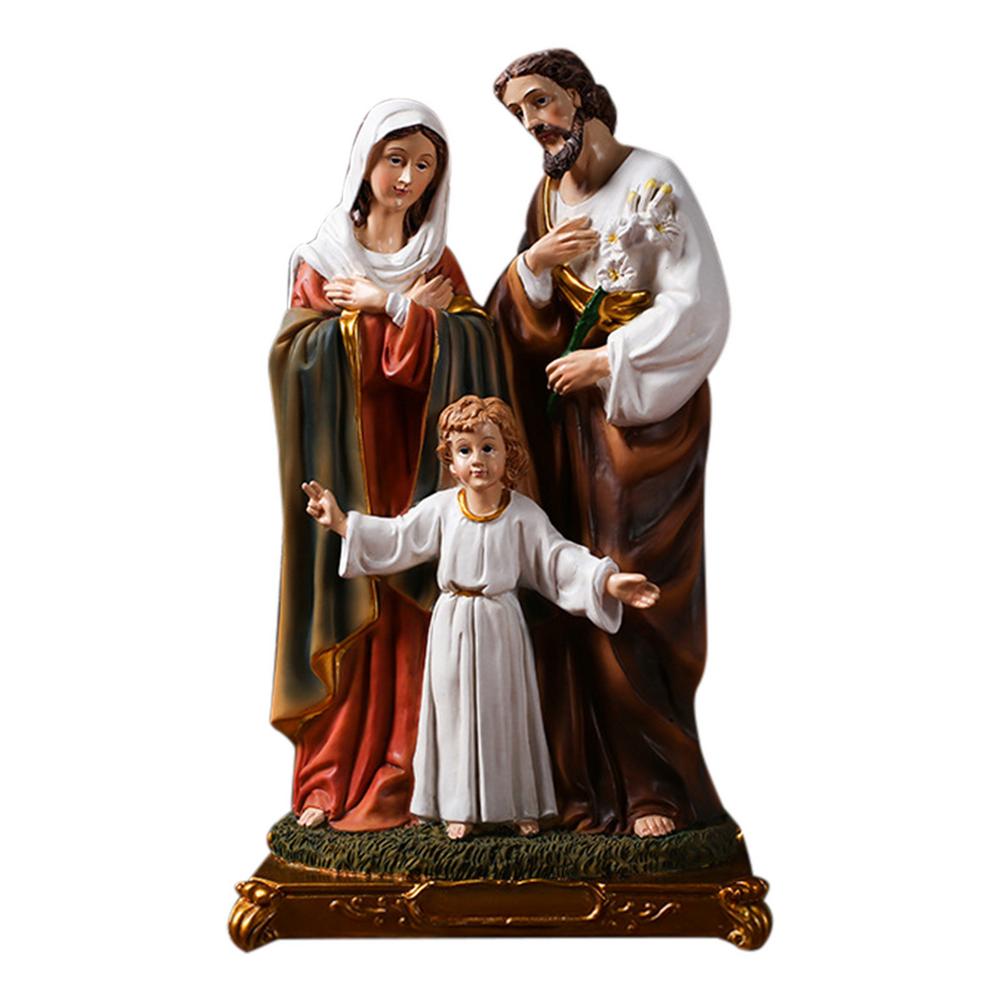 Jesus Decoration Religious Resin Crafts Nativity Ornaments: Default Title