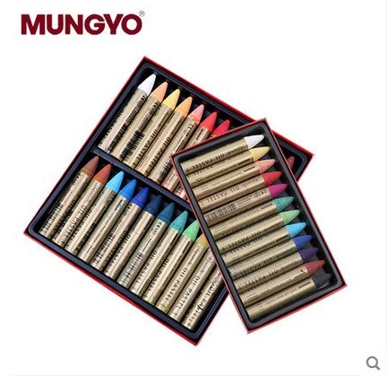 MUNGYO – peinture à dessin artistique, série MAO, pigment très lisse, soluble dans l&#39;eau, Pastel, 12/24 couleurs