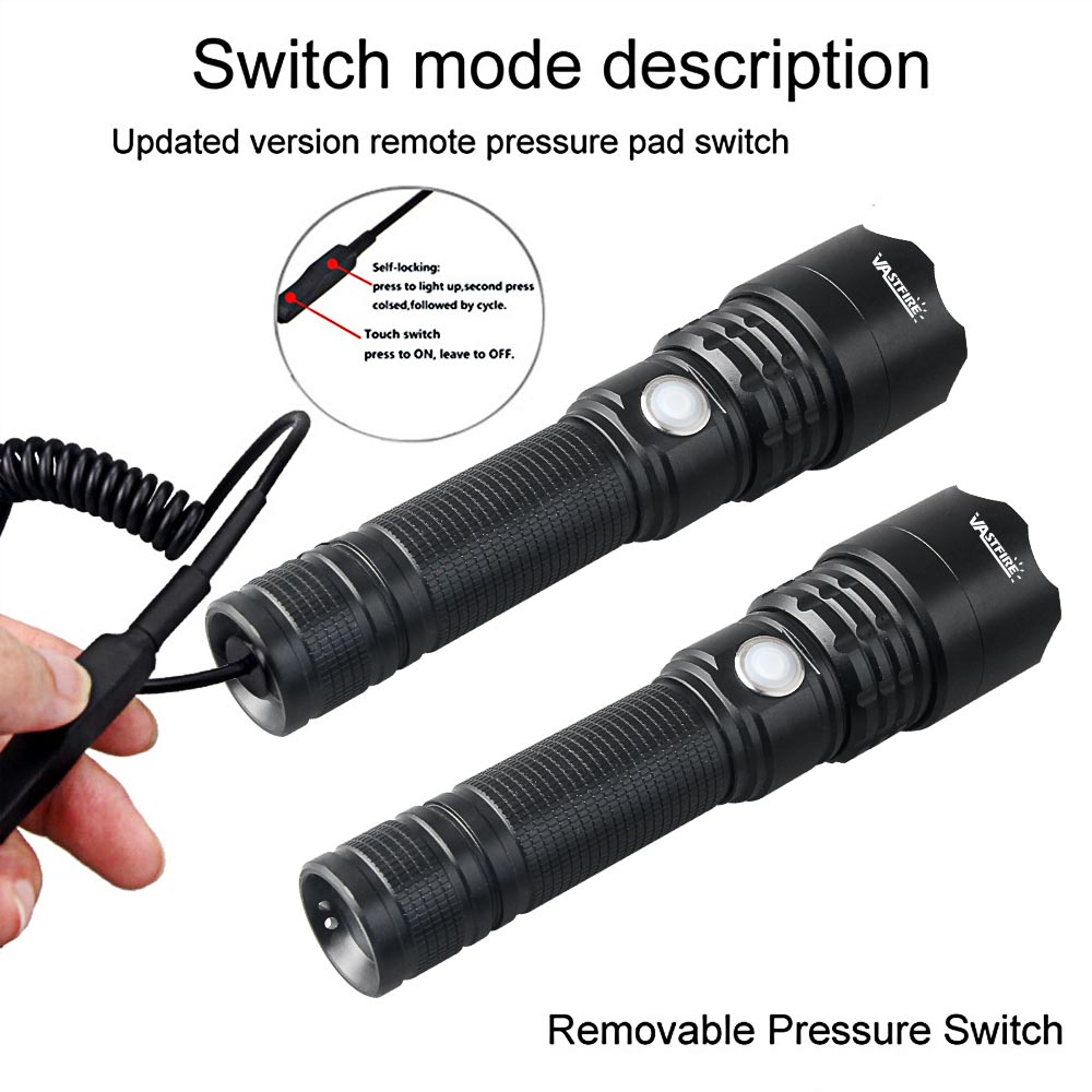 Hohe profession elle LED-Taschenlampe für die Jagd grünes Licht taktische Nacht Scout Licht Fisch Licht USB wiederauf ladbare wasserdichte Taschenlampe