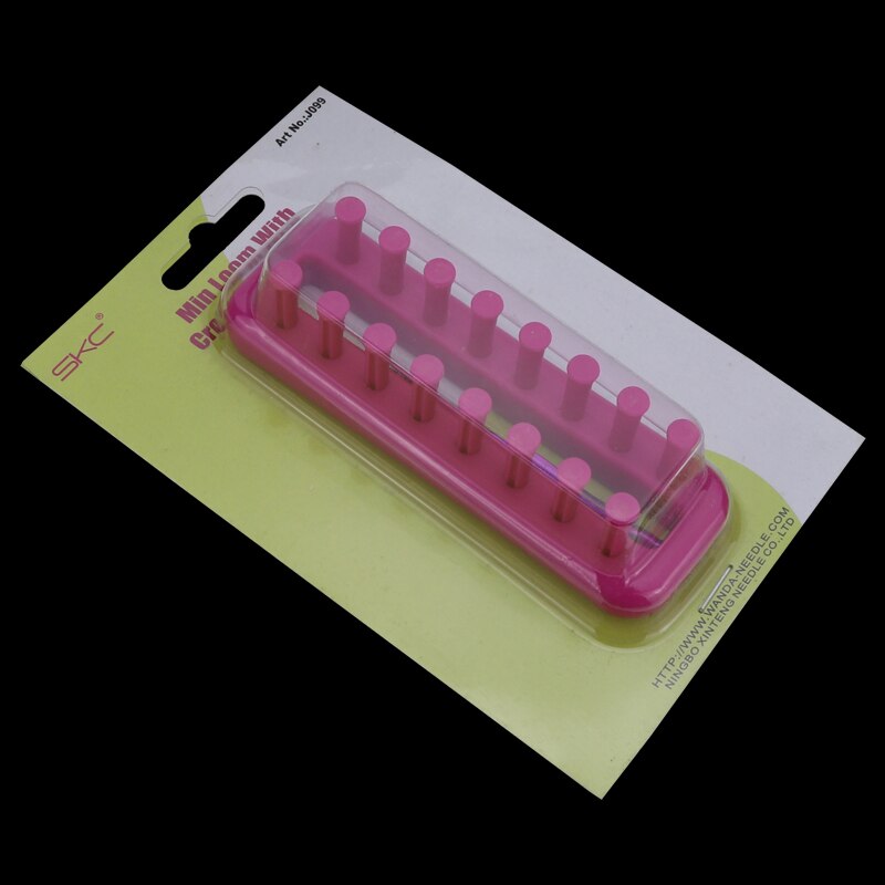 portátil tejer telar artesanía bricolaje tejer herramientas de coser herramientas Mini Loom