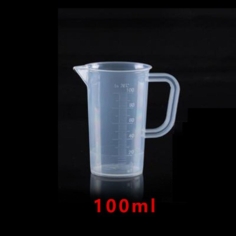 Taza medidora graduada de plástico transparente para hornear, recipiente para medir líquidos: A9