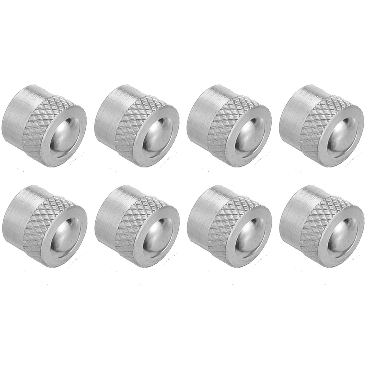 8 Stks/set 8Mm Ventieldopjes Metal Korte Pakking Premium Tire Valve Cap Cover Auto Wiel Banden Kleppen Tyre Stem air Caps