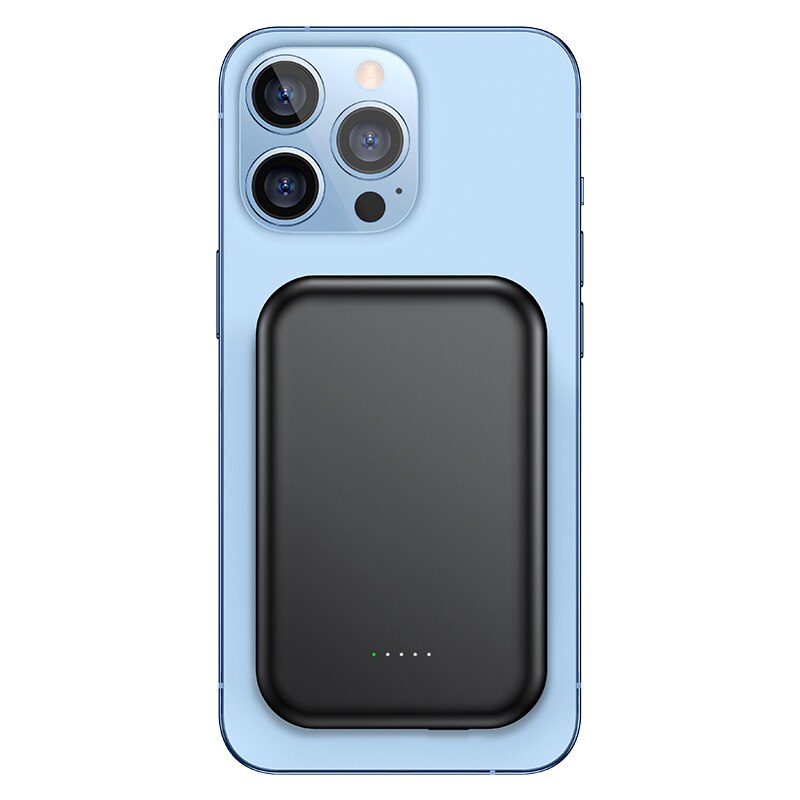 USAMS 20W 10000mAh magnetisch kabellos Schnell Ladung Energie Bank PD Zwei Weg Schnelle Aufladen Energie Für iPhone 12 13 batterie Pack: Schwarz