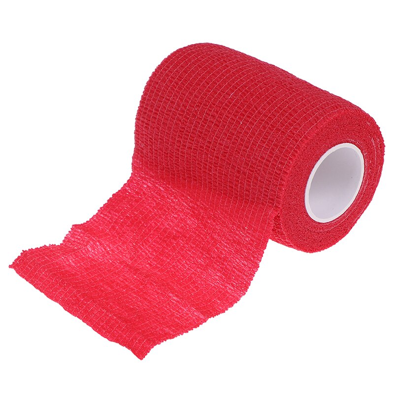 7.5 cm * 4.5 m ! sports elastoplast stærk elastisk sport tape selvklæbende selvklæbende tape sammenhængende bandage tape: Rød