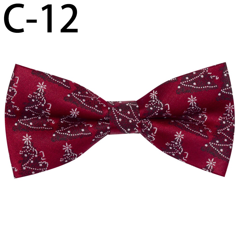 Rbocott julesløyfe barn nyhet sløyfe for gutter snøfnuggtre sløyfe for barn sløyfe størrelse 10cm*5cm