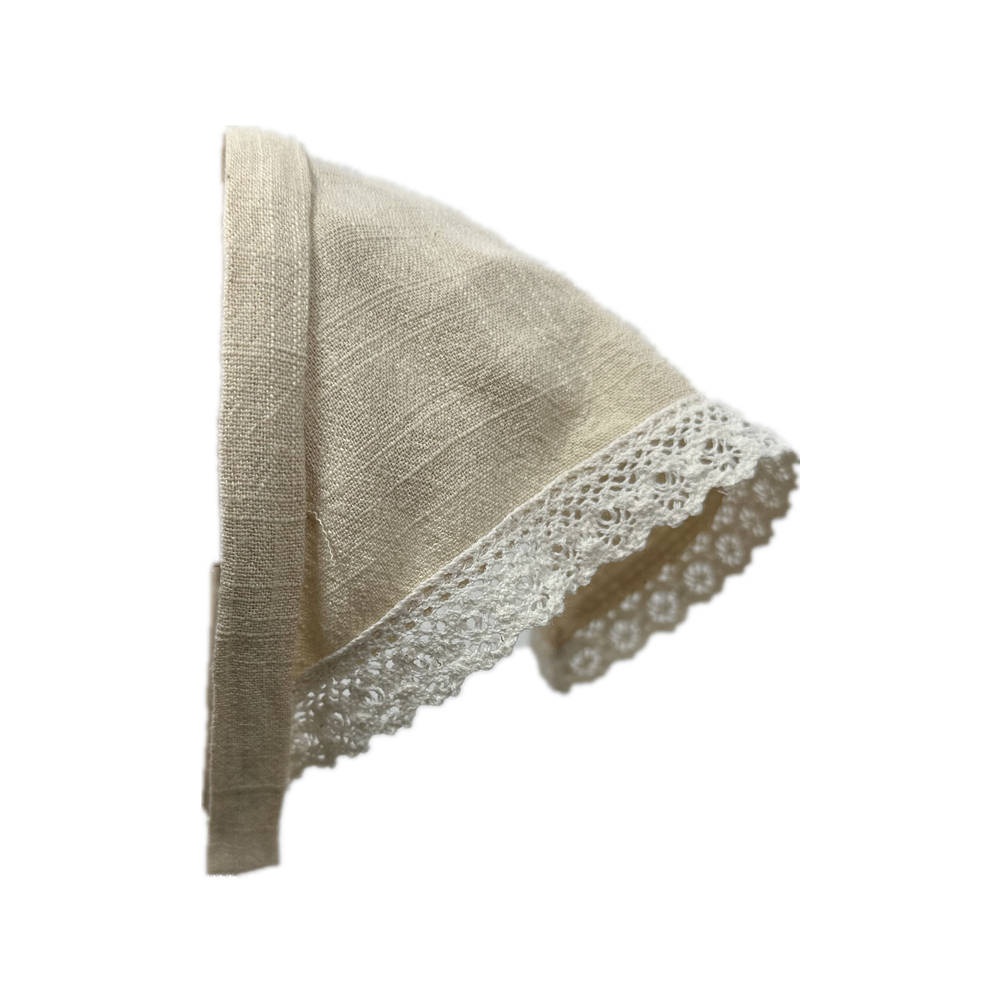 Bandana de tela vaquera para niña, Bandana de lino, accesorios para el cabello, novedad de primavera y verano: Champán