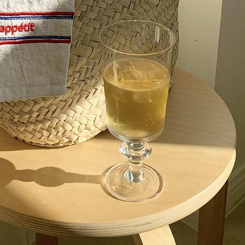 1pcs Goblet Glass Cup Vintage Medieval Goblet Whisky Vodka Sake Dessert Wine Cup Home Party Bar