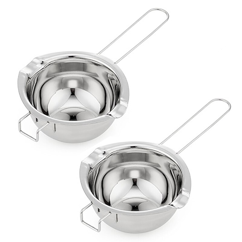2Pcs Chocolate Melting Pot Double Boiler Milk Bowl Butter Candy Warmer Pastry Melt Pot Kitchen Dessert Baking Tool: Default Title