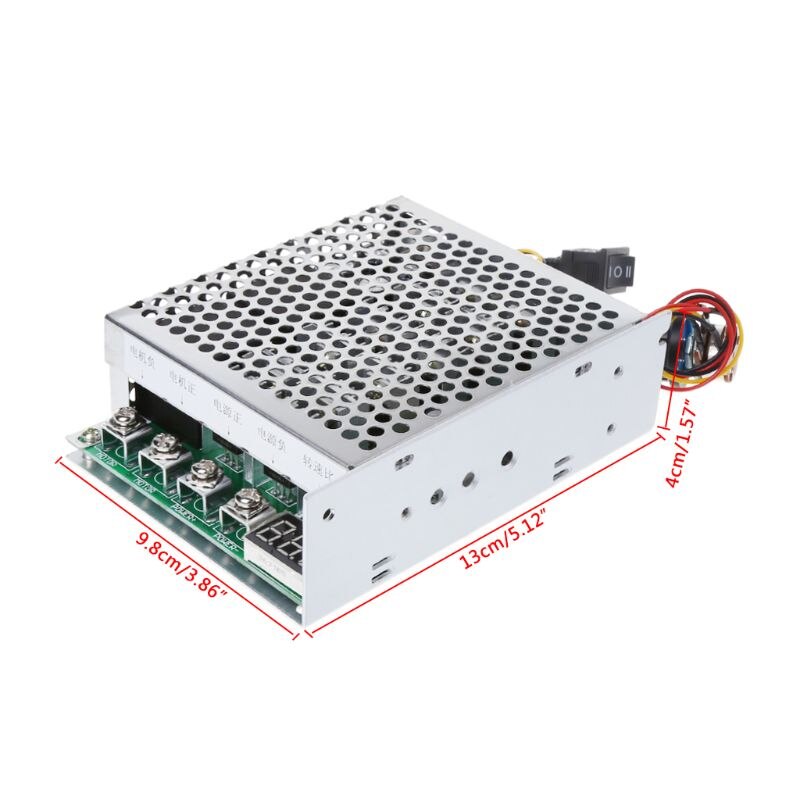 Dc 10-55v 100a moottorin nopeudensäädin käännettävä pwm -ohjaus eteen/taakse